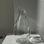 Carafes - Modern Glass Handle Carafe - OFFICE OBJETS
