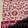 Fabrics - Batik light fuchsia print, Indonesian ceremonial fabric 185x50 - OFFICE OBJETS