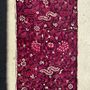 Tissus - Batik imprimé fuchsia foncé, tissu cérémoniel indonésien 185x50 - OFFICE OBJETS