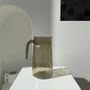 Carafes - Vintage ridged smoked glass decanter - OFFICE OBJETS