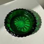 Installation accessories - Green glass ashtray D15 - OFFICE OBJETS