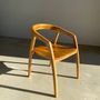 Chaises - Chaise en bois naturel à dossier enveloppant - OFFICE OBJETS