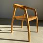 Chaises - Chaise en bois naturel à dossier enveloppant - OFFICE OBJETS