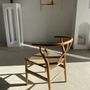 Chaises - Chaise paillée en bois et fibres naturels dossier en forme de Y - OFFICE OBJETS