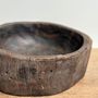Sculptures, statuettes and miniatures - Oval Dark Brown Asian Teak Cup - OFFICE OBJETS