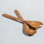 Kitchen utensils - Salad servers in natural monoxyl wood - OFFICE OBJETS