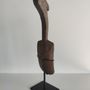 Sculptures, statuettes et miniatures - Cuiller en bois ancienne montée sur socle (4) - OFFICE OBJETS