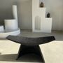 Fauteuils - Fauteuil design minimal en bois noir - OFFICE OBJETS