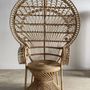 Fauteuils - Fauteuil Emmanuelle en rotin motifs peacock - OFFICE OBJETS