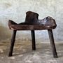 Armchairs - Brown organic solid teak armchair - OFFICE OBJETS