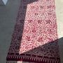 Fabrics - Large printed batik predominantly fuchsia, Indonesian ceremonial fabric 2m35x1m15 - OFFICE OBJETS