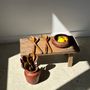 Objets de décoration - Grand bol ou coupe en teck monoxyle D:30,5 - OFFICE OBJETS