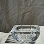 Installation accessories - Large vintage square solid glass ashtray - OFFICE OBJETS