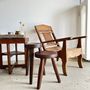 Armchairs - Large vintage Asian wooden rest chair - OFFICE OBJETS