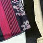 Fabrics - Large ikat with friezes (dominantly red) 2m35x1m15 - OFFICE OBJETS