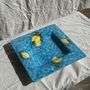 Plats et saladiers - Grand plat carré à motif de citron 33cm Aleya Slim - OFFICE OBJETS