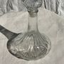 Carafes - Large glass carafe with ribbed stopper H25 - OFFICE OBJETS