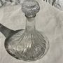 Carafes - Large glass carafe with ribbed stopper H25 - OFFICE OBJETS