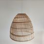 Suspensions - Grande suspension ou abat-jour en rotin en forme de cloche - OFFICE OBJETS