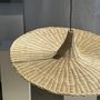 Hanging lights - Large pendant light, rattan lamp in the shape of a hat D:80cm - OFFICE OBJETS