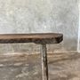 Tables basses - Grande table basse arrondie en teck asiatique ancien L:2m l:50 H:50 - OFFICE OBJETS