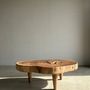 Coffee tables - Large coffee table, natural monoxyl wood top (suar) - Awan - OFFICE OBJETS