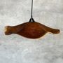 Suspensions - Moyenne suspension en feuille de teck ondulée (Medium D:50 H:20) - OFFICE OBJETS