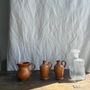 Carafes - Pair of mini orange stoneware pitchers - OFFICE OBJETS