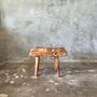 Benches - Small organic bench in blond Asian teak quadripod - OFFICE OBJETS