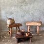 Benches - Small organic bench in blond Asian teak quadripod - Delapan - OFFICE OBJETS