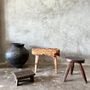 Benches - Small organic bench in blonde Asian teak quadripod - Empat - OFFICE OBJETS