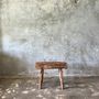 Bancs - Petit banc organique en teck asiatique blond quadripode - Enam - OFFICE OBJETS