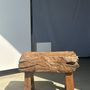 Benches - Small bench or side table in solid Asian teak - OFFICE OBJETS