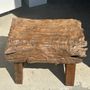 Benches - Small bench or side table in solid Asian teak - OFFICE OBJETS