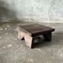 Stools - Small stool, side stool in old teak, footrest - OFFICE OBJETS