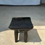 Tabourets - Petit tabouret quadripode monoxyle en manguier noir - OFFICE OBJETS