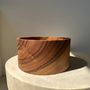 Decorative objects - Small monoxyl teak bowl H:10 D:20.5 - OFFICE OBJETS