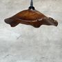 Suspensions - Petite suspension en feuille de teck ondulée (Small D:30 H:20) - OFFICE OBJETS