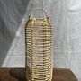 Hanging lights - Small rattan pendant lamp in the shape of a lantern H35 D15 - OFFICE OBJETS