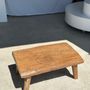 Coffee tables - Small quadripod blond teak coffee table H:30 L:63.5 l:40 - OFFICE OBJETS