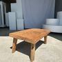 Coffee tables - Small quadripod blond teak coffee table H:30 L:63.5 l:40 - OFFICE OBJETS