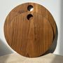 Kitchen utensils - Circular cutting board in openwork monoxyl teak D:30 - OFFICE OBJETS