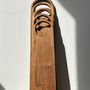 Kitchen utensils - Monoxyl teak cutting or presentation board with handle (T2) - OFFICE OBJETS