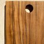 Kitchen utensils - Rounded rectangular monoxyl teak cutting or presentation board L:34 - OFFICE OBJETS