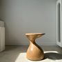 Night tables - Sexy Neck - End table in solid wood (monoxyle) organic shape natural color - OFFICE OBJETS