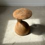 Night tables - Sexy Neck - End table in solid wood (monoxyle) organic shape natural color - OFFICE OBJETS