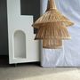 Hanging lights - Rattan pendant or light fixture in the shape of an Asian lantern H:70 D:70 - OFFICE OBJETS