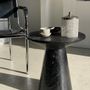 Other tables - Side table in black solid wood (monoxyle) conical base - OFFICE OBJETS