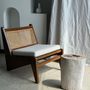 Other tables - Side table in petrified wood, predominantly white with black spots in the heart H:41 D:20 - OFFICE OBJETS