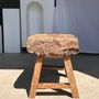 Tabourets - Tabouret ou table d'appoint en teck massif asiatique - OFFICE OBJETS